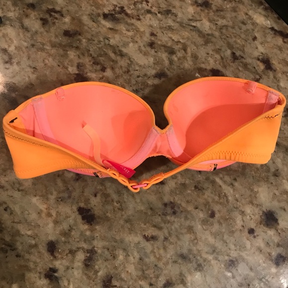Victoria’s Secret pink and orange bathing suit top - Picture 3 of 3